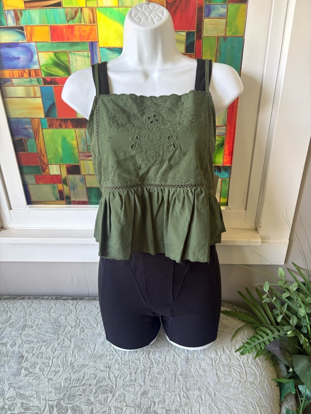 Embroidered Tank Top